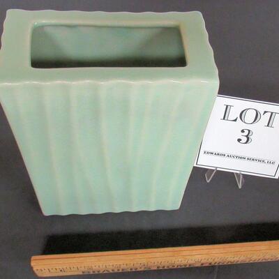 Light Green Mid Century Pottery Vase