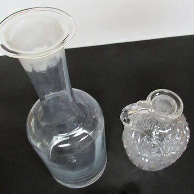 2 Vintage Glass Decanters, Read Description
