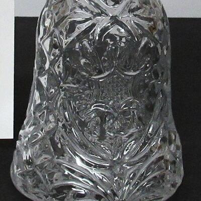 Vintage Tall Heavy Fancy Glass Decanter
