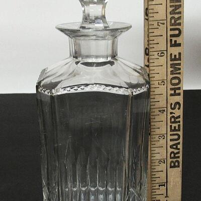 Vintge Brandy Decanter, Heavy Glass, Read Description