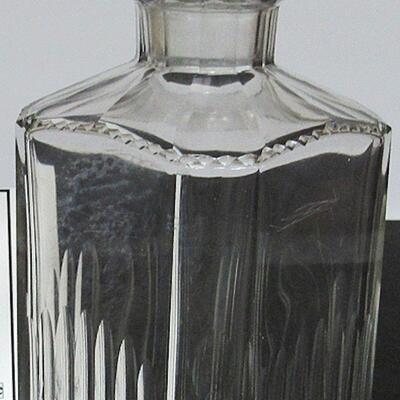 Vintge Brandy Decanter, Heavy Glass, Read Description