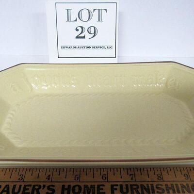 Pfaltzgraff Village Bread Tray