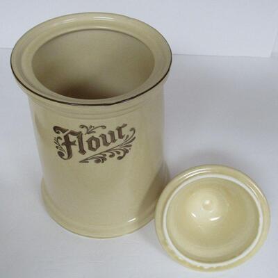 Pfaltzgraff Village Flour Canister and Cover