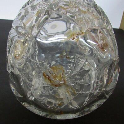 Antique Glass Pitcher and Decanter, Read Description