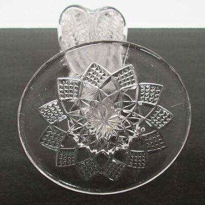 Vintage Pressed Glass Bud Vase
