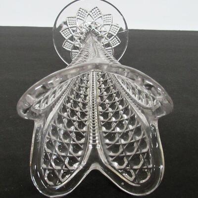 Vintage Pressed Glass Bud Vase
