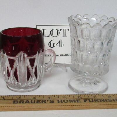 2 Antique Glass Pieces
