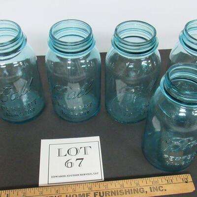 4 Nice Half Gallon Ball Perfect Mason Canning Jars