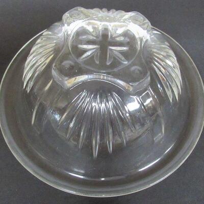 Vintage Clear Mixing Bowl, About 7" Federal Glass