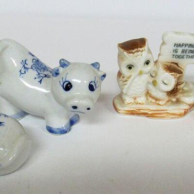4 Small Animal Figurines