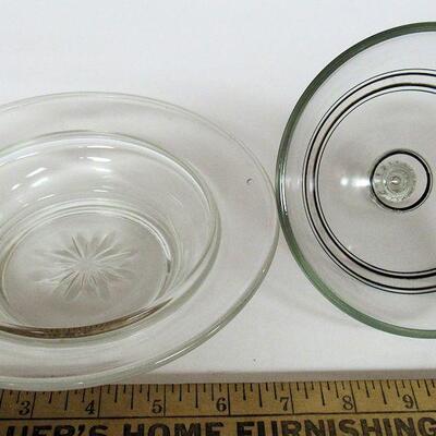 Antique Glass Butter or Cheese Dish