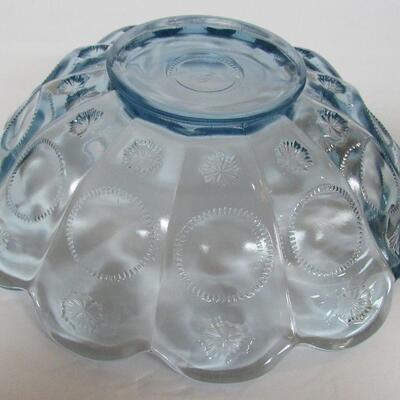 Large Fenton Light Blue Bowl, Marked