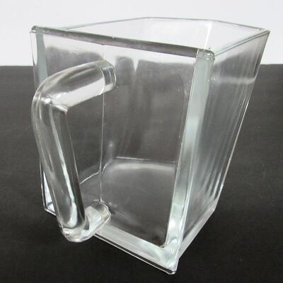 Vintage Nice Heavy Hoosier Cabinet Flour or Sugar Glass Scoop, Large Size