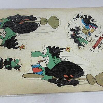 1975 Broomhilda Sport Sticks, Glow in the Dark Monster Window Peekers, Unused