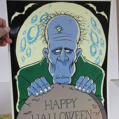 1975 Broomhilda Sport Sticks, Glow in the Dark Monster Window Peekers, Unused
