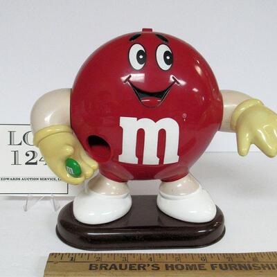 M&Ms Plastic Candy Dispenser