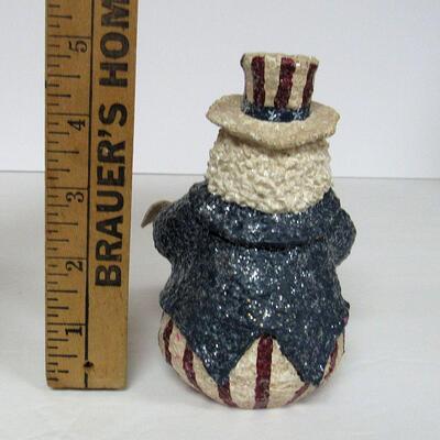 1998 Enesco Samsnickle Uncle Sam Figurine
