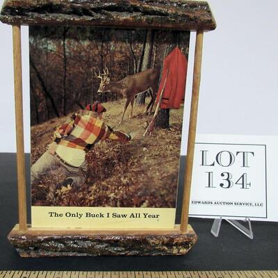 Older Wall Hanger: The Only Buck I Saw All Year, Deer Hunter's Comical Piece