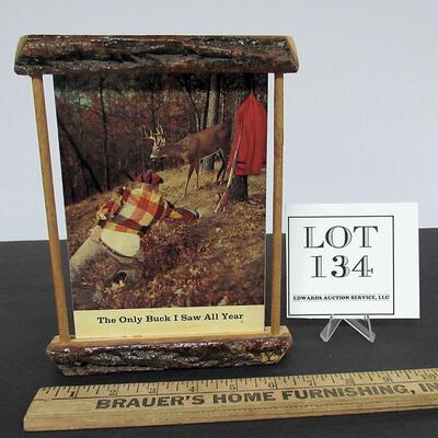 Older Wall Hanger: The Only Buck I Saw All Year, Deer Hunter's Comical Piece