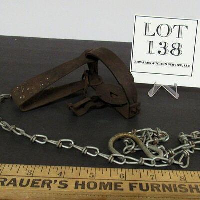 Antique Primitive Metal Animal Trap