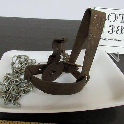 Antique Primitive Metal Animal Trap