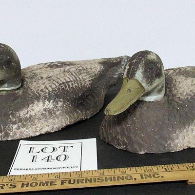 2 Styrofoam Type Duck Decoys