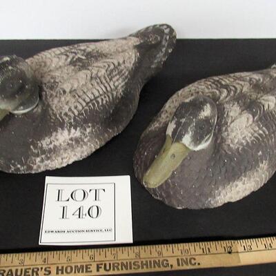 2 Styrofoam Type Duck Decoys