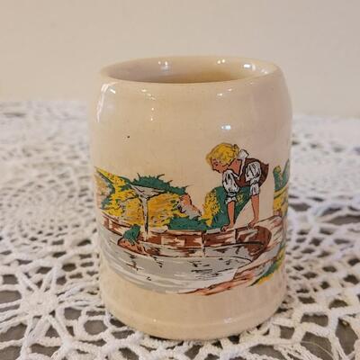 Lot 167: (4) Antique Nursery Rhymes Ceramic Mugs