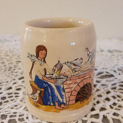 Lot 167: (4) Antique Nursery Rhymes Ceramic Mugs