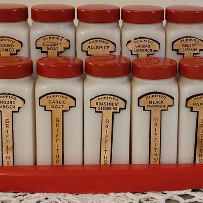 Lot 170: Vintage Griffith's Spice Rack