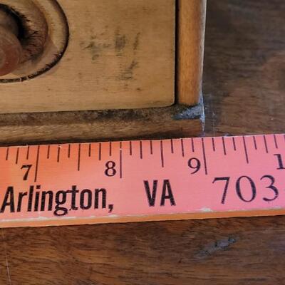 Lot 173: Antique Primitive Spice Chest