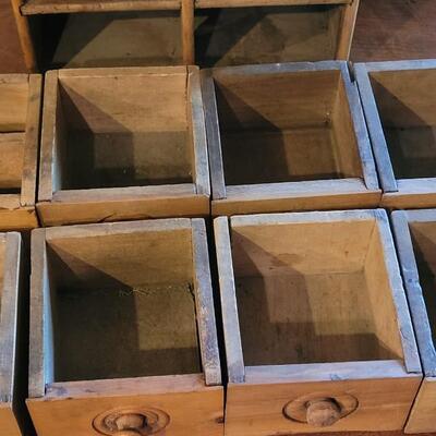 Lot 173: Antique Primitive Spice Chest