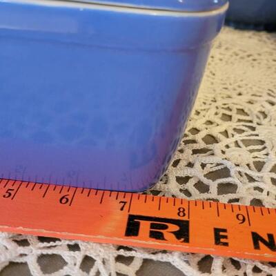 Lot 178: Vintage Hall China Blue Dishes
