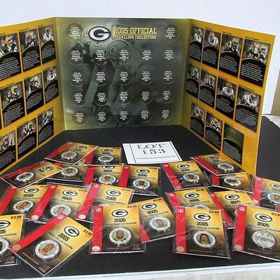 Green Bay Packers 2005 Official Medallion Collection With 22 Medallions