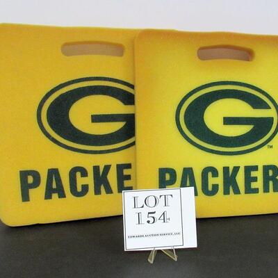 2 Green Bay Packers Foam Seat Cushions
