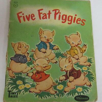 1947 Cloth Book Baby's Mother Goose, 3 Tiny Tales Books Read Description
