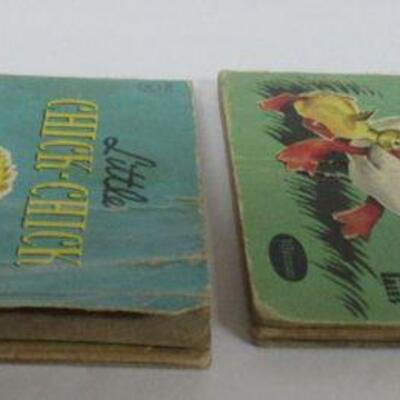 1947 Cloth Book Baby's Mother Goose, 3 Tiny Tales Books Read Description