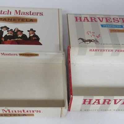4 Vintage Cigar Boxes