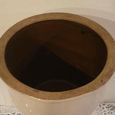 Lot 216: Vintage Brown & Cream Stoneware Vassels (2)