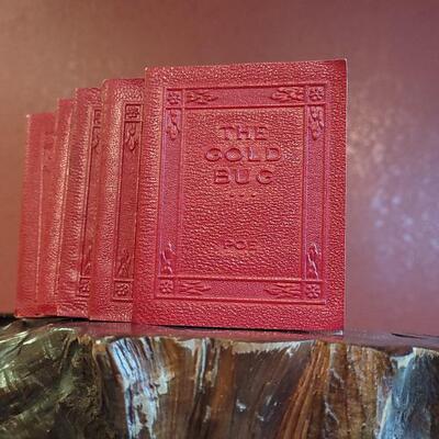 Lot 239: (5) Vintage Little Leather Books Classics FEAT. THE GOLD BUG