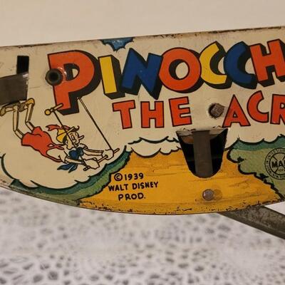 Lot 253: Vintage 1930's Pinocchio The Acrobat! Tin Toy - Doesn't have the Pinocchio