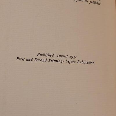 Lot 278: (3) Willa Cather Books "Troll Garden", "Shadows on the Rock" and "Obsure Destinies"