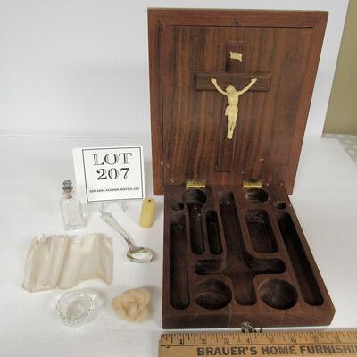 Old Last Rites Partial Set in Frame Lided Box