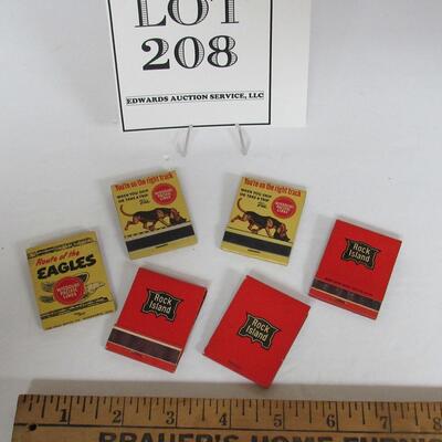Vintage Matchbooks, Full, Missouri Pacific Lines and Rock Island Lines
