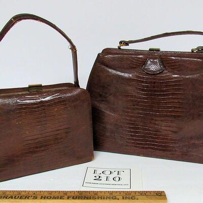 2 Vintage Handbags: One Marked Palizzio NY and One Marked Revits, Read Description
