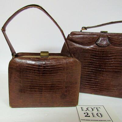 2 Vintage Handbags: One Marked Palizzio NY and One Marked Revits, Read Description