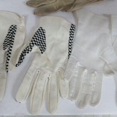 Vintage Swimming Shoes, No Heel Ankle Straps, and Lot of Vintage Gloves