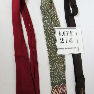 3 Older Men's Ties, One is Cutter Craft Original