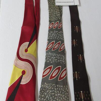 3 Older Men's Ties, One is Cutter Craft Original