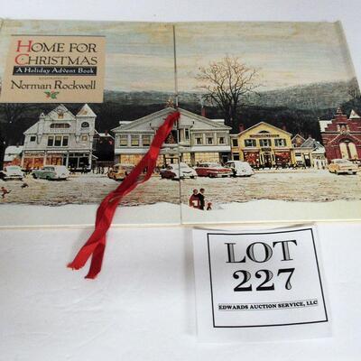 Norman Rockwell Advent Book Shaped Collectible, 1992 Hard Cover